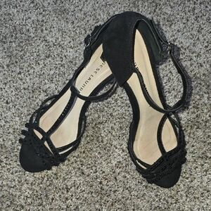 Chinese Laundry Black Strappy Heels
